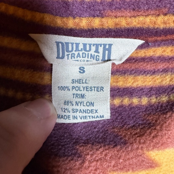 Duluth Trading Co. Aztec Fleece Pullover Sweater Size Small - Picture 4 of 5